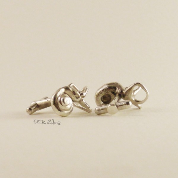 Sterling Silver Inner Ear Cufflinks Michelle Davis Studios