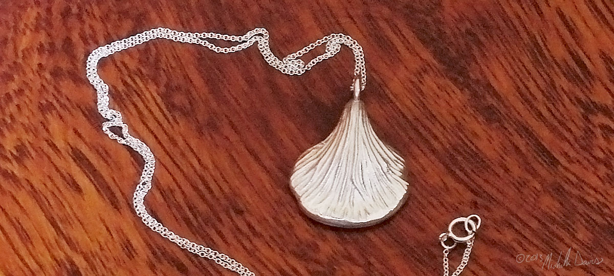 oyster mushroom pendant horizontal photo by michelle davis