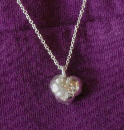 silver succulent pendant by michelle davis photo 2